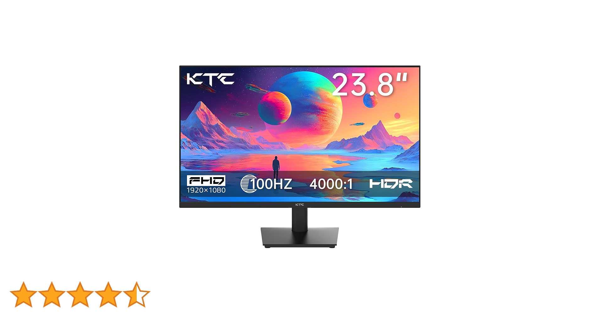 KTC 24インチ PCモニター フルHD 1080P 100Hz KTC 24 Inch 1080P Full HD Computer Monitor, 100Hz Gaming